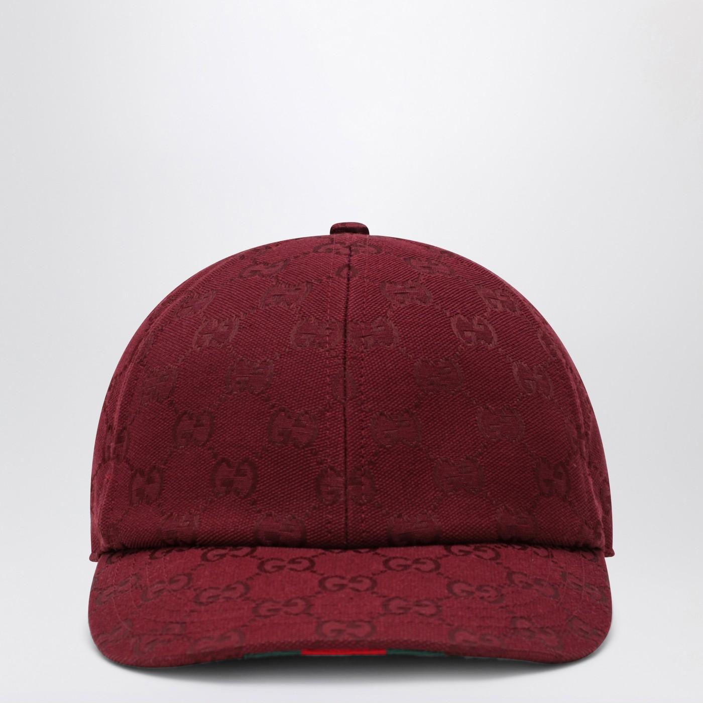 Gucci Rosso Ancora Gg Fabric Baseball Cap in Red for Men | Lyst UK