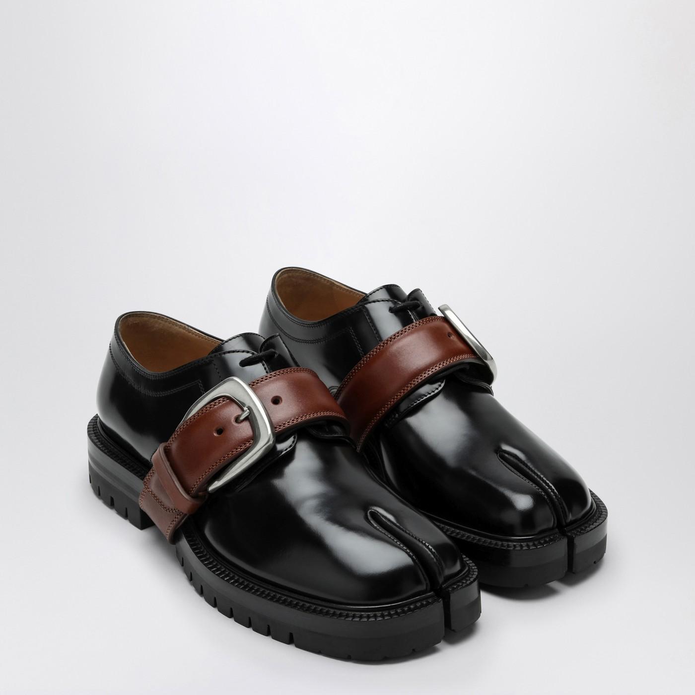 Maison Margiela Tabi Double-Strap Leather Ballet Flats in