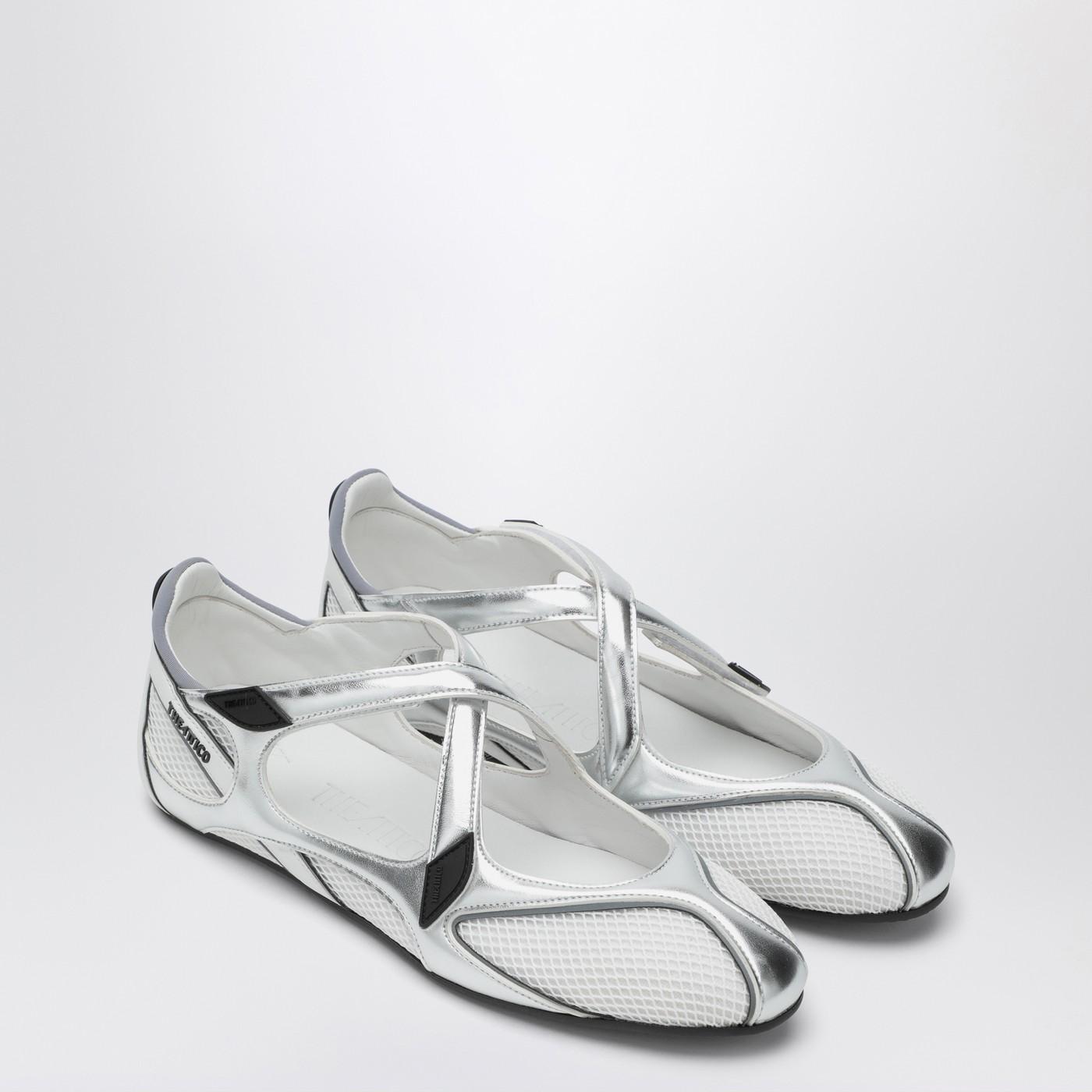 シューズ・サンダルその他 The Attico Dark grey Grid ballerina The Attico Mud coloured Grid ballerina | TheDoubleF