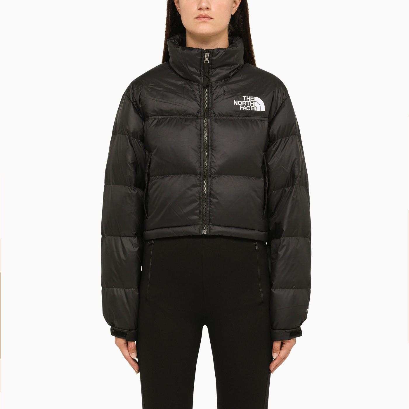 Black padded cropped deals jacket