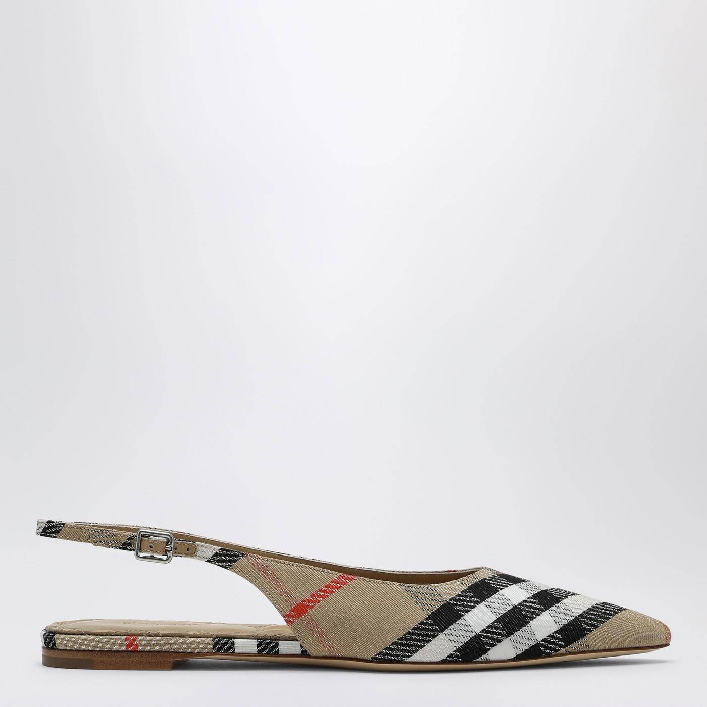 【関税＆送料込み】Burberry Ballerine Slingback Birdie Chec 8106155165975_Q_BURBE-B9368.