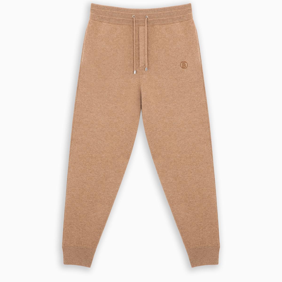 Burberry Brown Cashmere jogging Pants for Men - Lyst