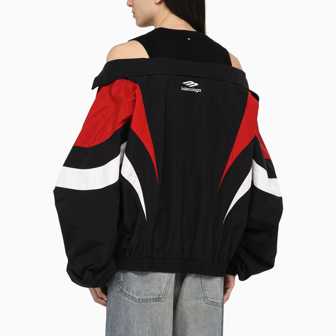 【国内発】BALENCIAGA 3B SPORTS ICON OFF SHOULDER ジャケット Balenciaga 3B Sports Icon Off the Shoulder Track Jacket