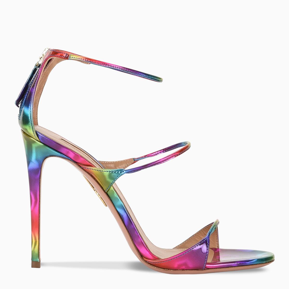 Aquazzura Minute 105 Leather Sandals | Lyst