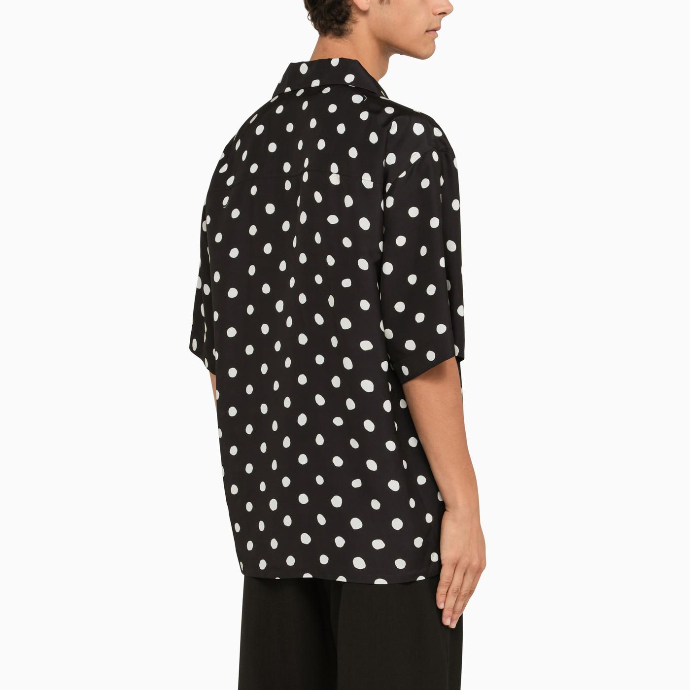 Marni Polka Dot Bowling Shirt in Black for Men | Lyst