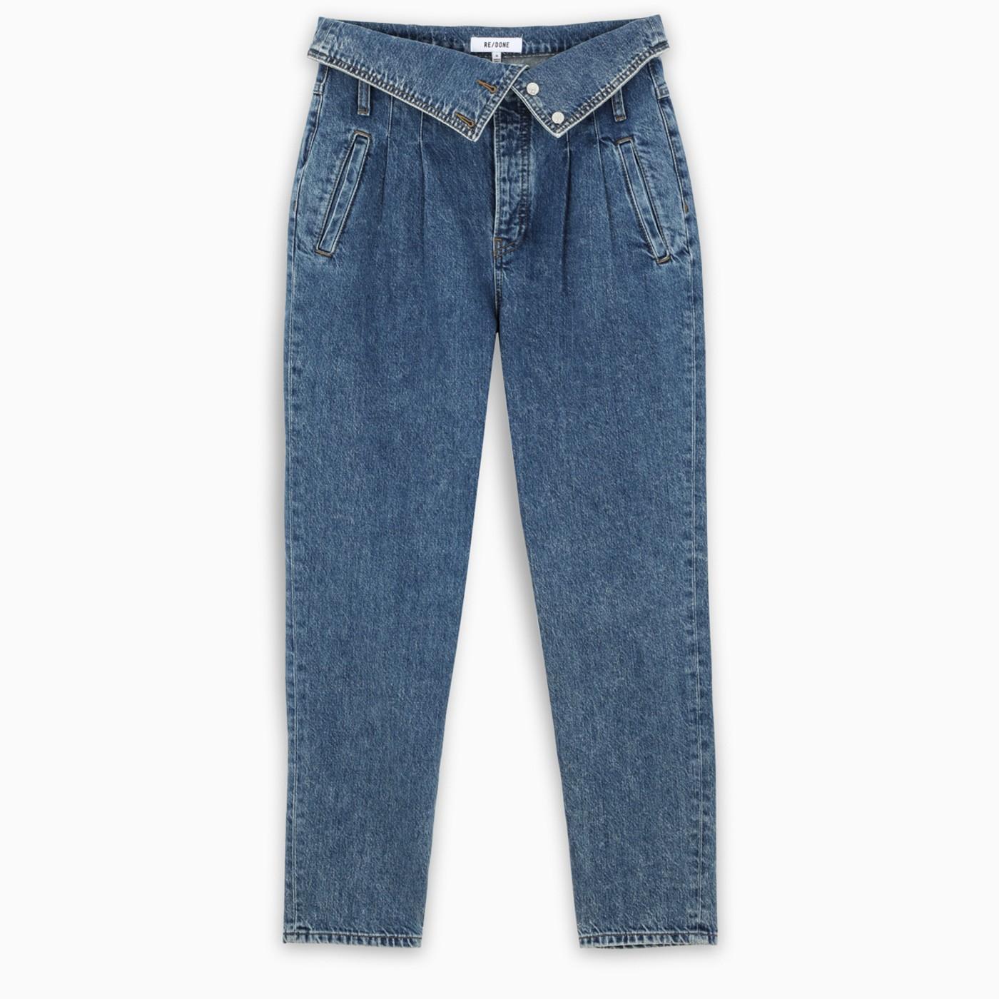 RE/DONE Denim 80s Fold Over Jeans in 