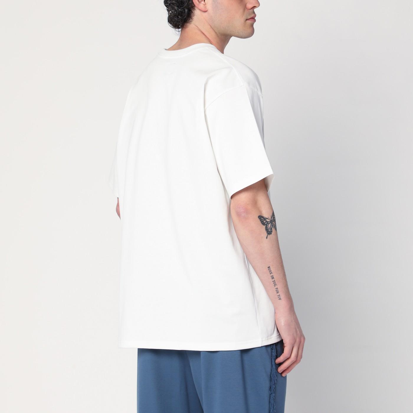 Tシャツ・カットソー NEEDLES Men T Shirts OT261 WHITE Needles - Long Sleeve Crewneck T-shirt | HBX - Globally