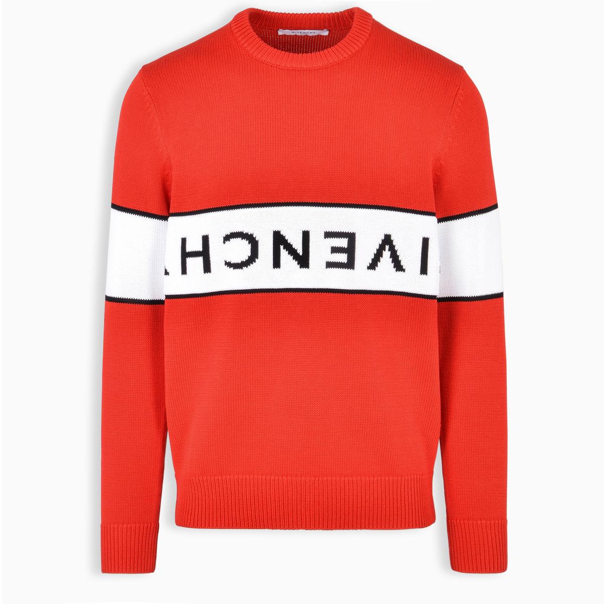 Givenchy Cotton Reverse Sweater in Red/White (Red) for Men - Lyst