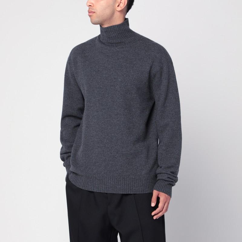 トップス JIL SANDER turtle neck knit sweater Logo turtleneck sweater in black - Jil Sander | Mytheresa