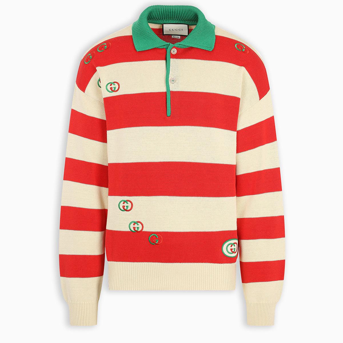 striped gucci polo