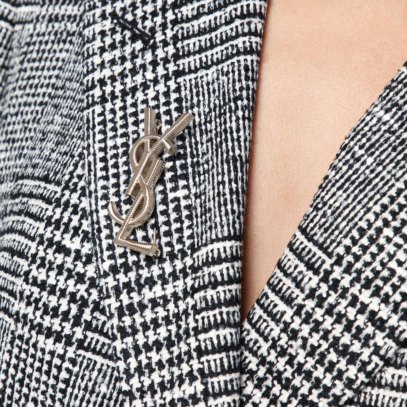 【Saint Laurent】 Cassandre brooch SAINT LAURENT Cassandre gold-tone brooch | NET-A-PORTER