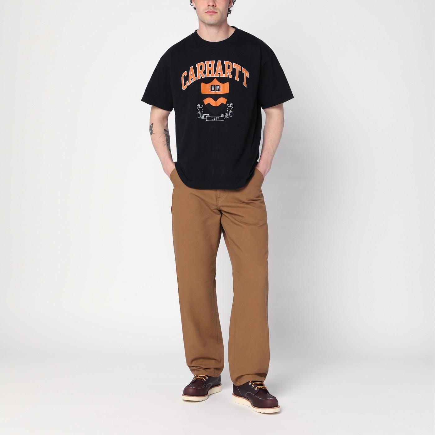 Tシャツ・カットソー Carhartt Wip S S Lazy Duck Academy T-Shirt Black Carhartt WIP Lazy Duck Academy T-Shirt, Sycamore Tree Green