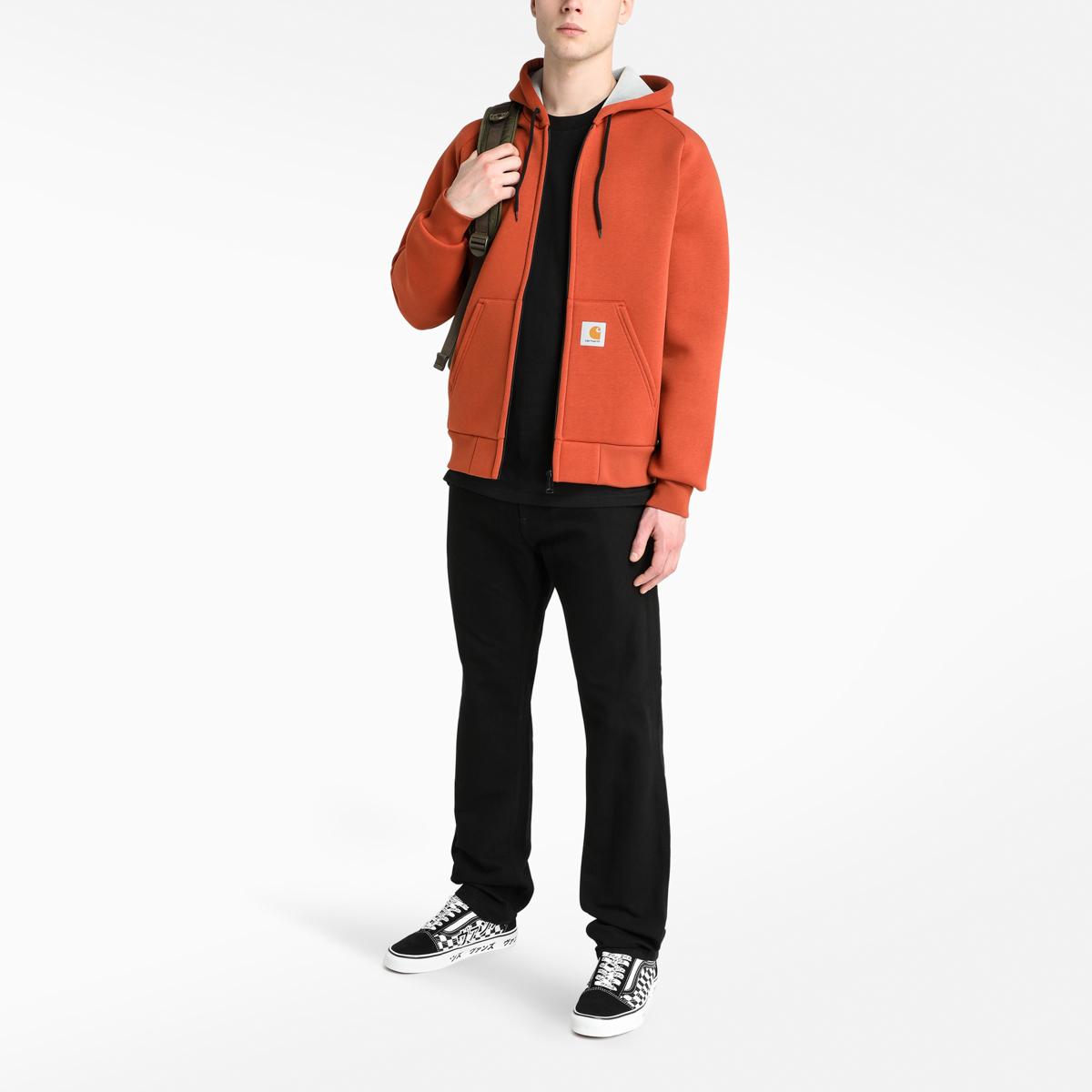 Carhartt WIP Car-lux Hooded Jacket in Orange for Men | Lyst