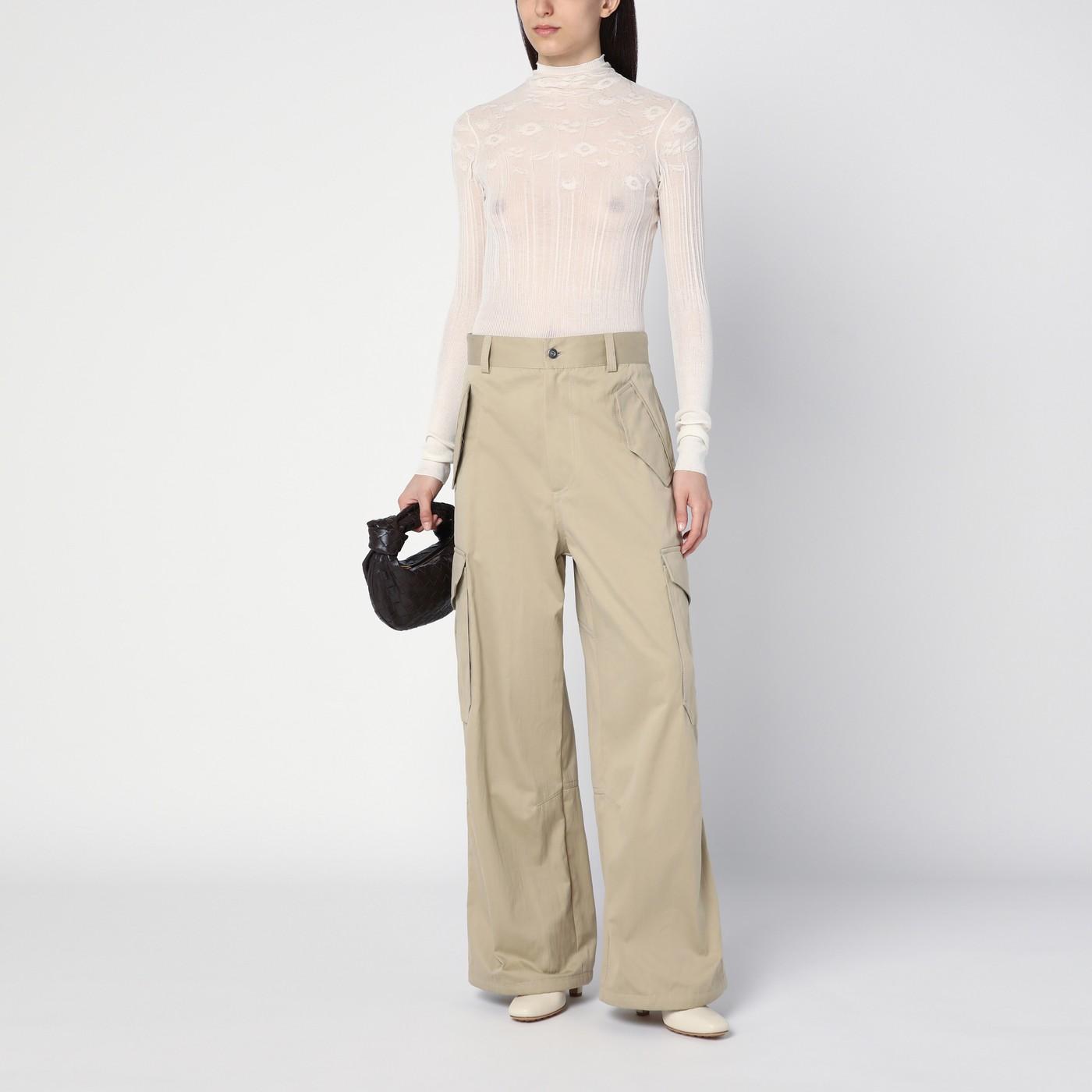 BOTTEGA VENETA Sand cotton blend cargo pant