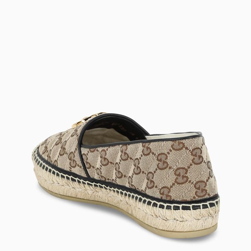 Gucci gg Matelassé Canvas Espadrille in Brown (Natural) - Save 29% | Lyst UK