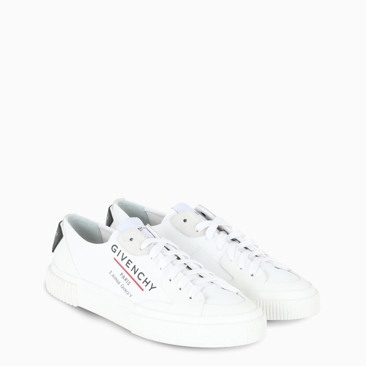 givenchy chain tennis light low sneakers in canvas