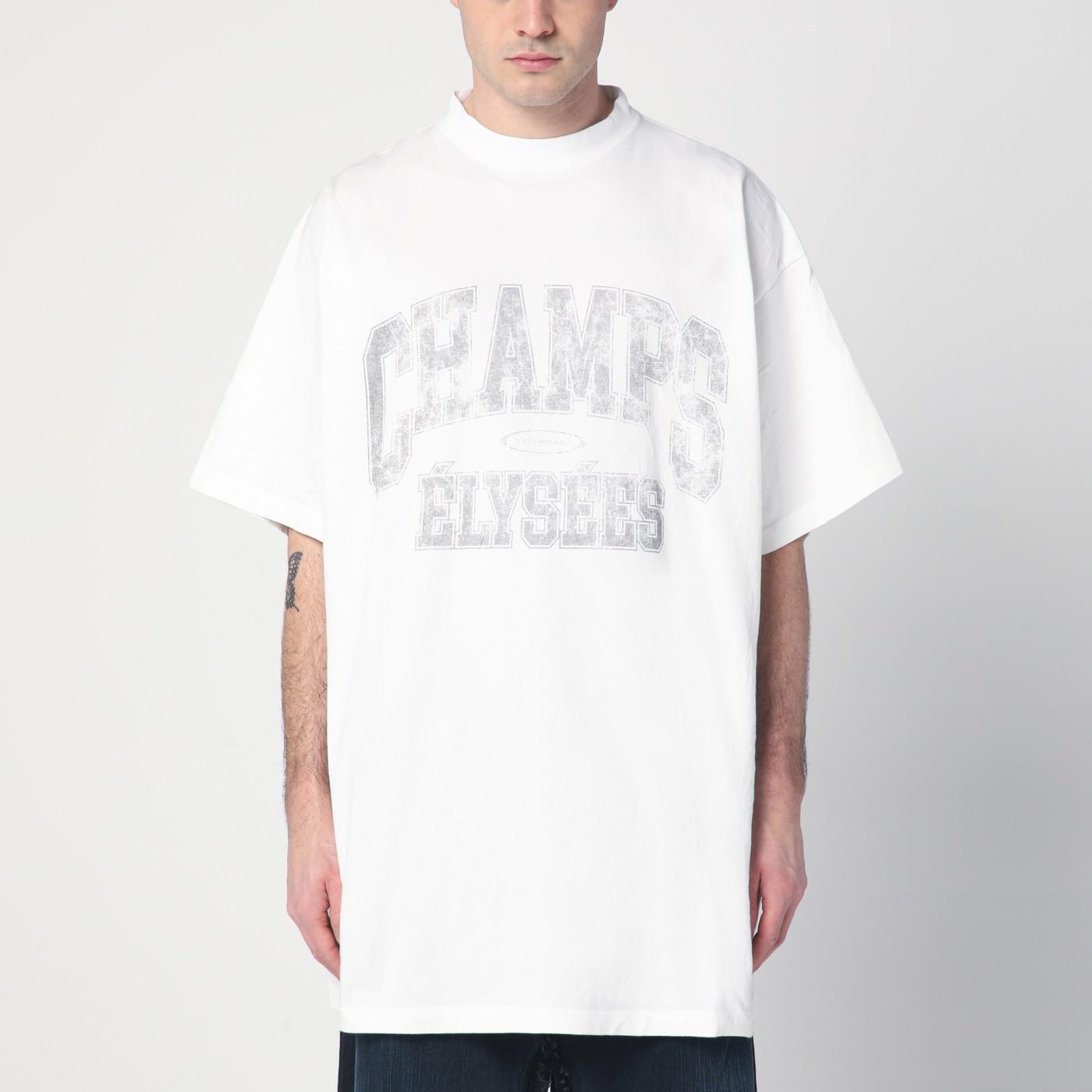 Balenciaga T-shirt Over Champs-elysées in White for Men | Lyst