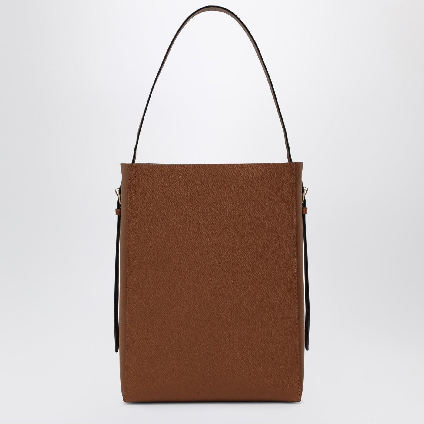 Valextra Grainy Leather Medium Bucket Bag