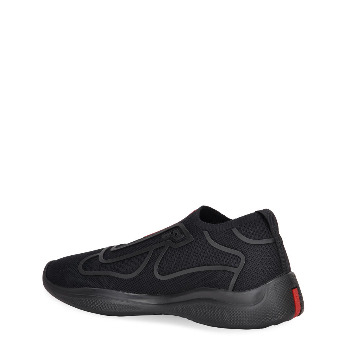 prada linea rossa sneakers black