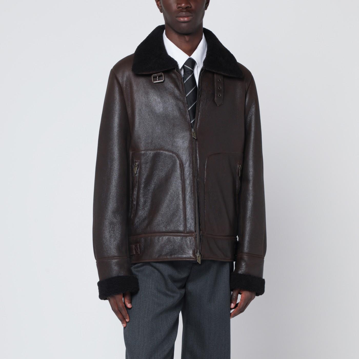 レザージャケット・コート Salvatore Santoro Black Ovine Leather Bomber Jacket Salvatore Santoro Black Ovine Leather Bomber Jacket | ModeSens