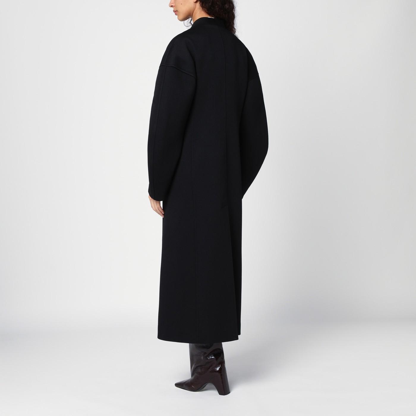 【関税&送料込】Jil Sander Black Double-Breasted Coat In Vir Jil Sander Wool double-breasted Coat | Black | FARFETCH