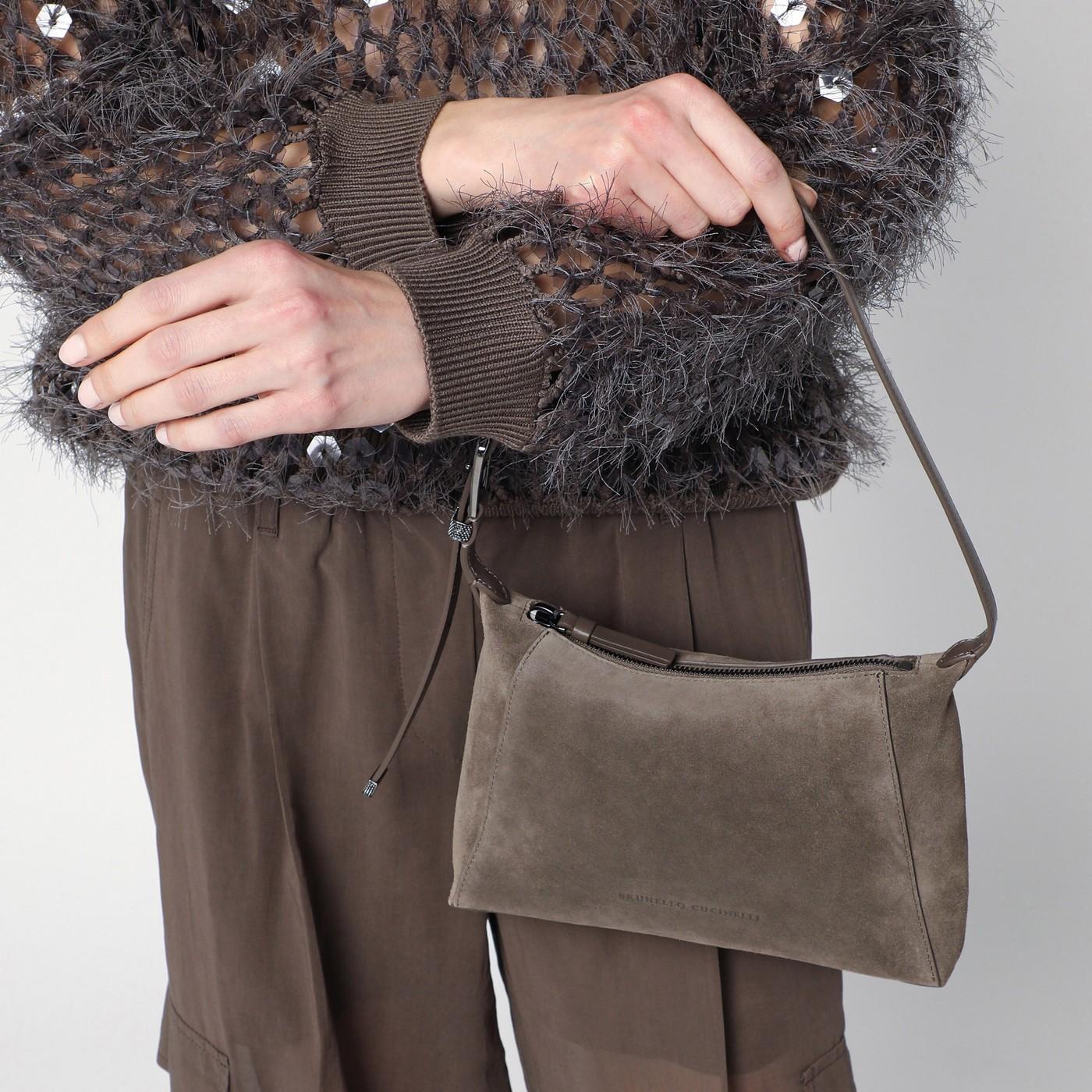 バッグ・カバンその他 BRUNELLO CUCINELLI BROWN SUEDE BAG WITH MONILE Brunello Cucinelli Suede Bag With Monile in Brown | Lyst