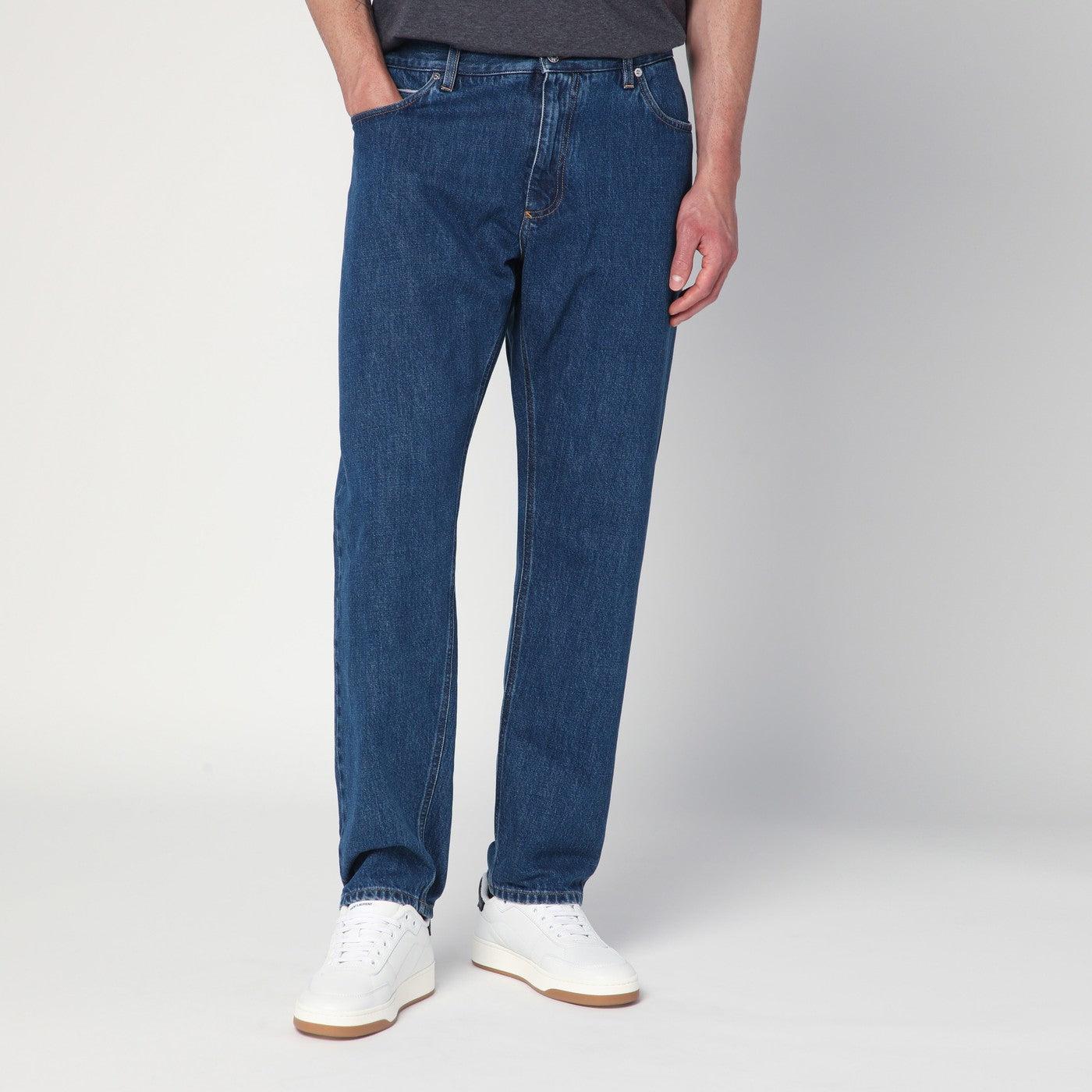 Jeans Homme Dolce & Gabbana Noir Slim - Taille 50, Délavage Acide Et Clouté, état Parfait
