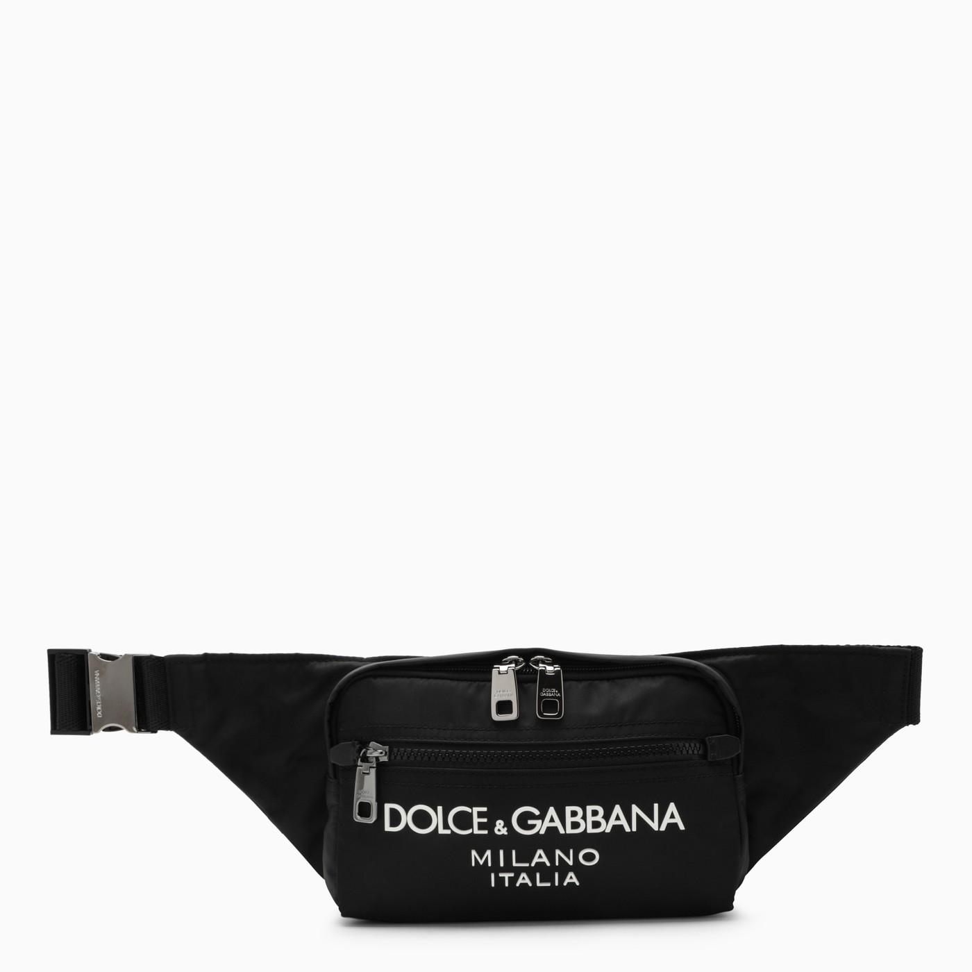 Dolce & Gabbana Black Nylon Waist Bag for Men | Lyst