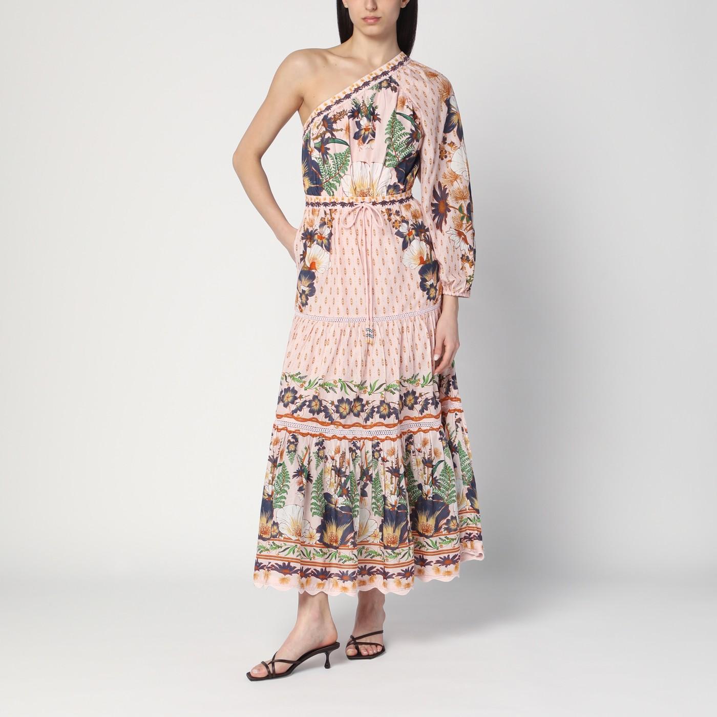chinese dress ladies Farm Rio Provisório Floral One-Shoulder Maxi Dress main image 0