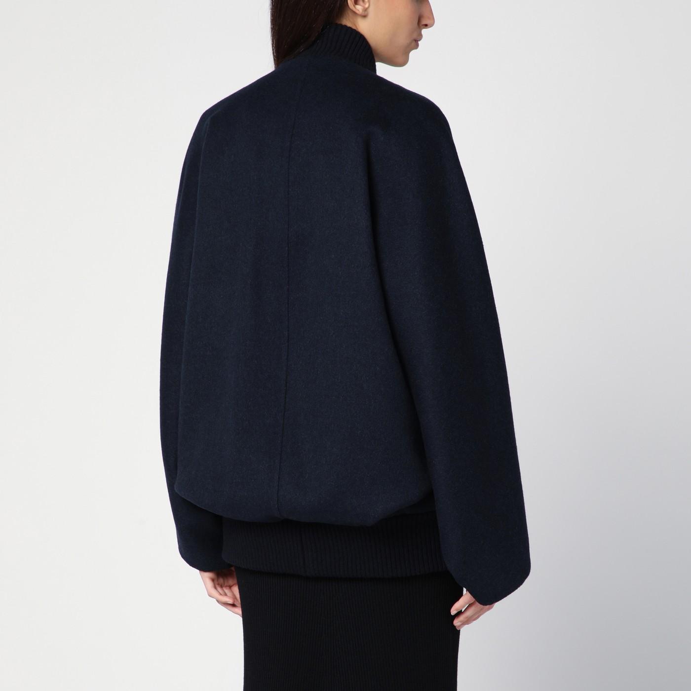 ジャケット Max Mara Blue cashmere cape bomber jacket max-mara-Blue-Cashmere-Cape-