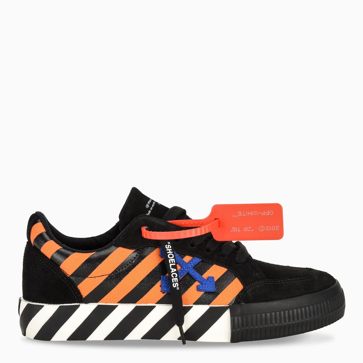 Off-White c/o Virgil Abloh Black And Orange Diag Low Vulcanized Sneakers  for Men | Lyst