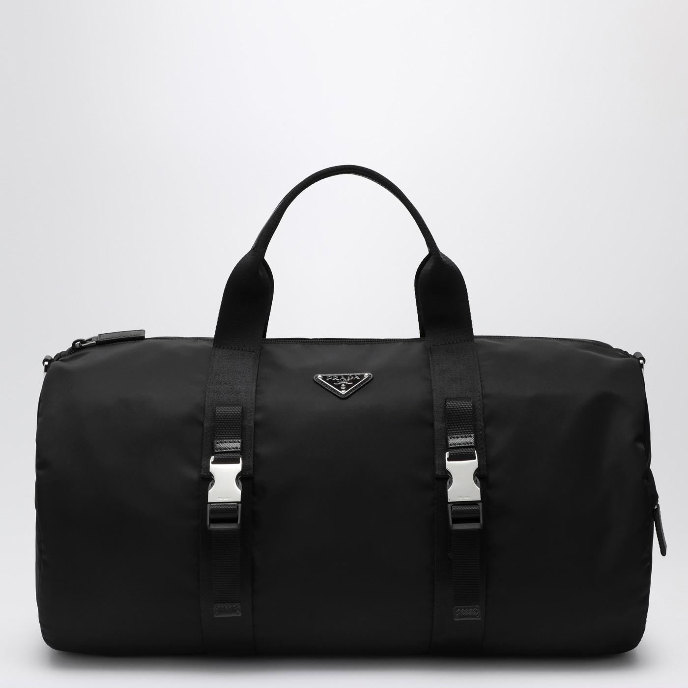 Prada Re Nylon And Saffiano Travel Bag in Black for Men Lyst UK