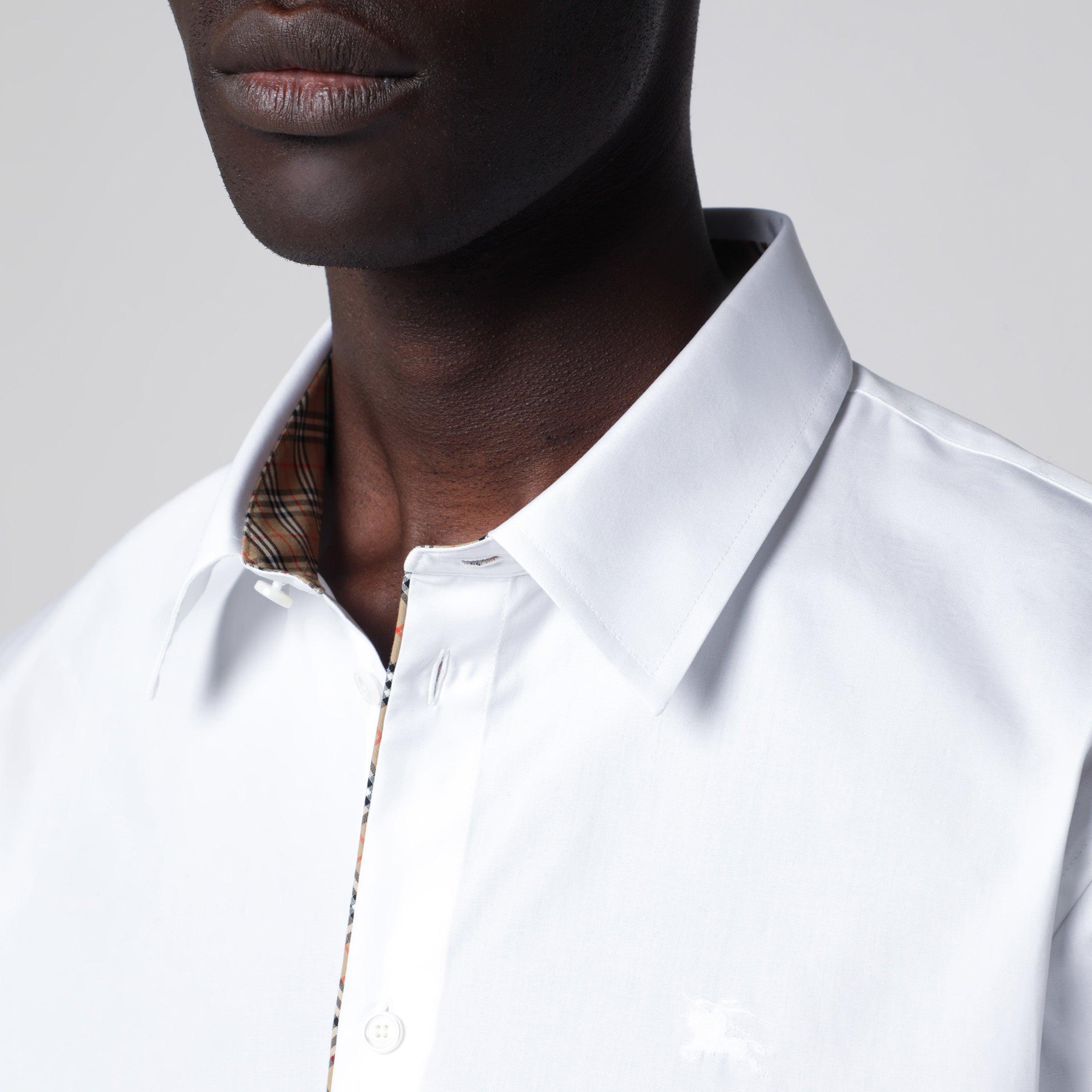 burberry mens white dress shirt Burberry Classic Fit Cotton Poplin Men Shirt