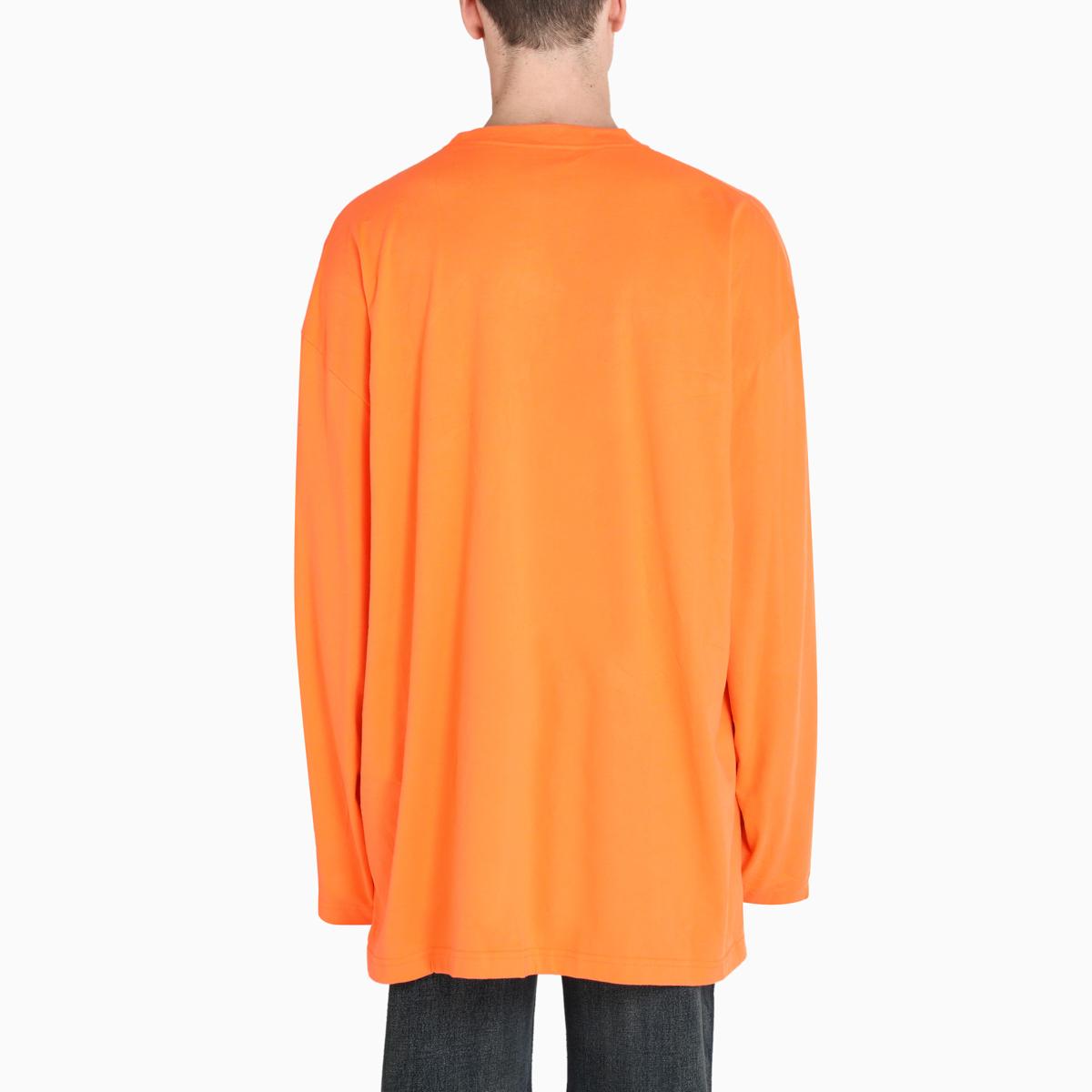 Balenciaga Languages Long Sleeves T-shirt in Orange for Men - Lyst