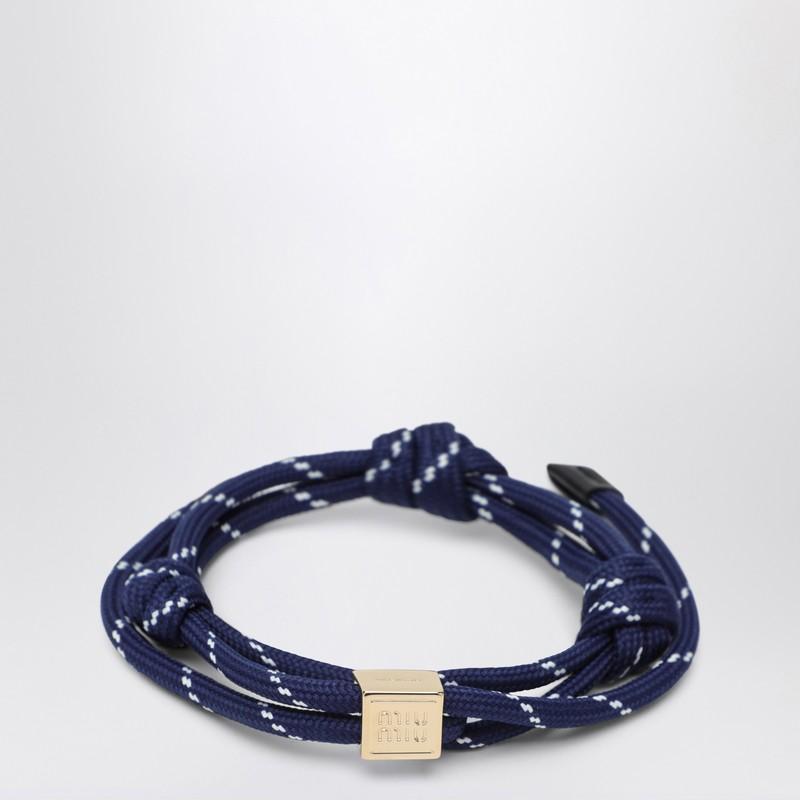 ブレスレット MIUMIU CORD AND NYLON BRACELET Miu Miu Cord and nylon bracelet | REVERSIBLE