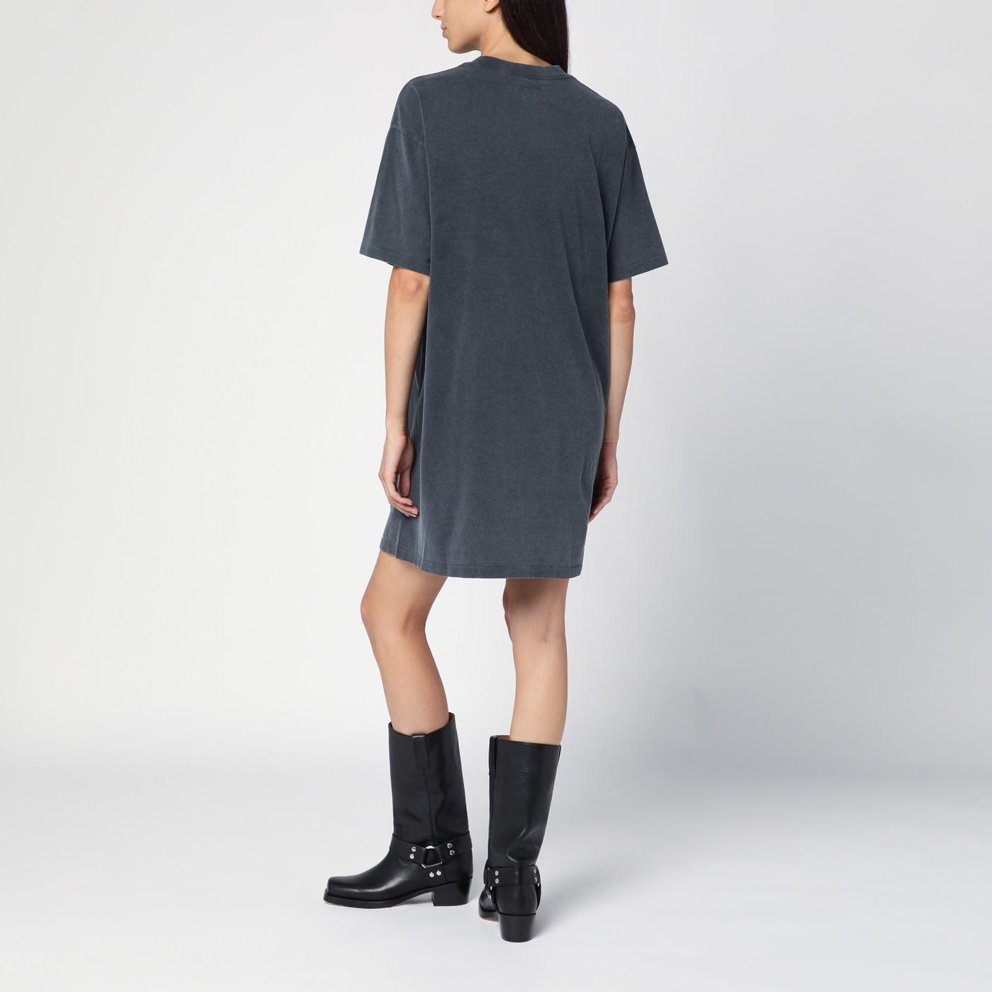 Anine Bing Washed Cotton T shirt Dress in Blue Lyst UK