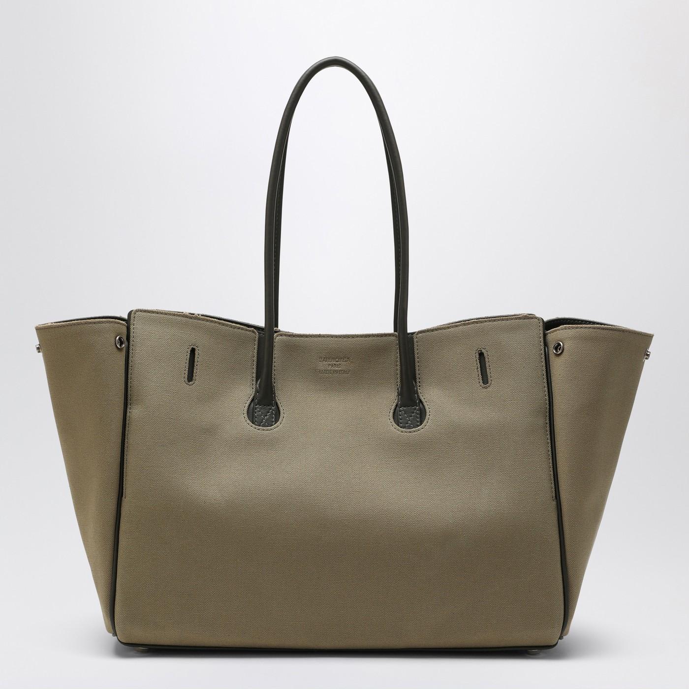 トートバッグ Balenciaga Carry All Bel Air Media Bag In Khaki Canvas Women's Bel Air Carry All Bag Medium in Khaki | Balenciaga CA