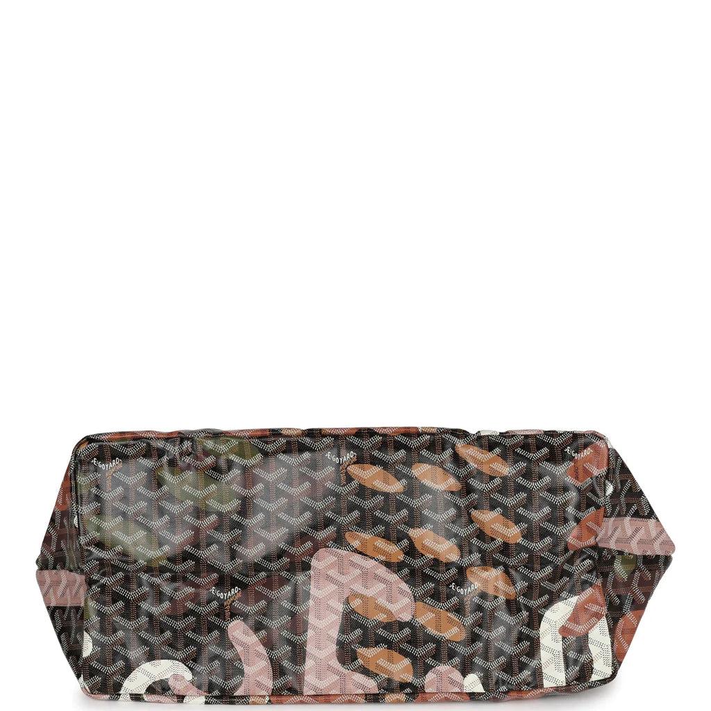 Goyard St Louis Pm Tote Bag Lettres Camouflage (black & Pink