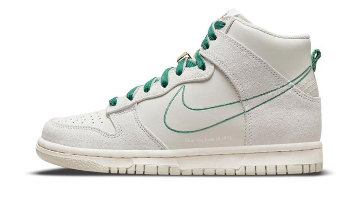 Nike Dunk High First Use Light Bone Green Noise (gs) in Black | Lyst