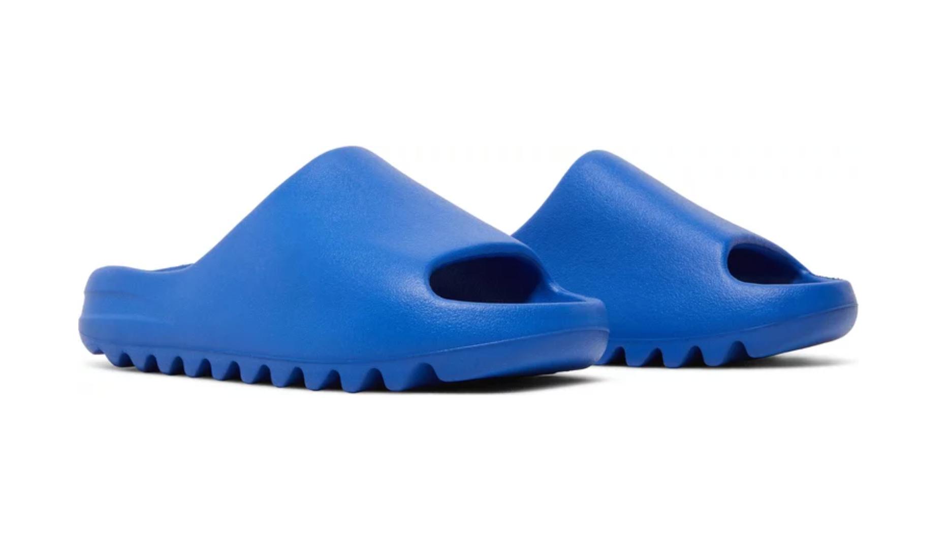 Yeezy Adidas Slide Azure in Blue | Lyst