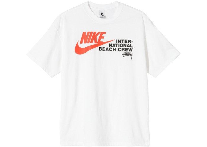 Nike X Stussy International Beach Crew T-shirt White in Black | Lyst
