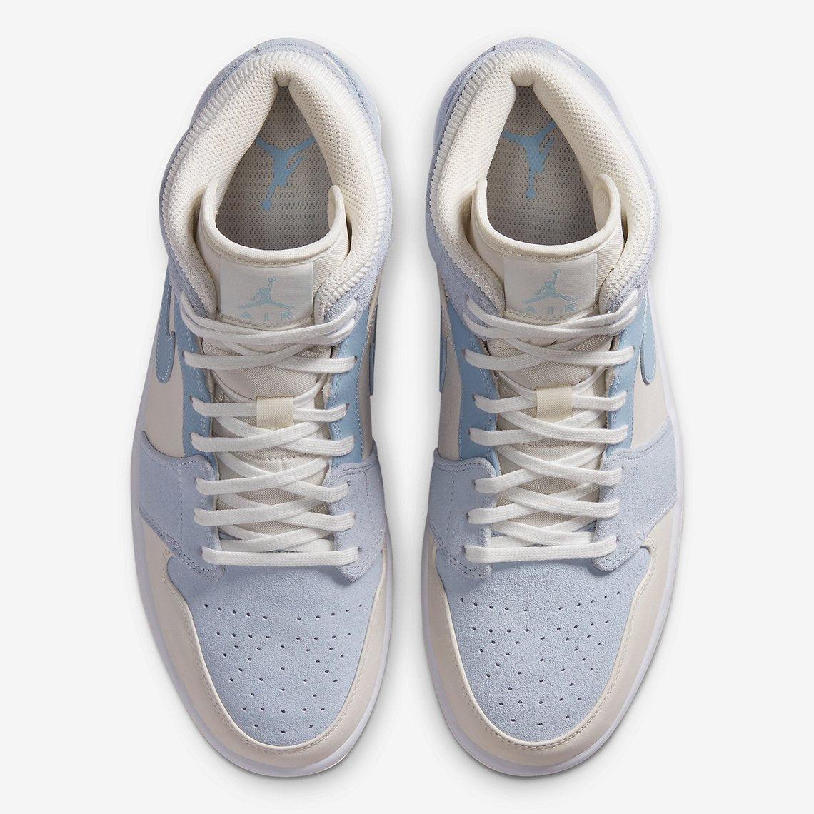 Nike Jordan 1 Mid Mixed Textures Blue | Lyst