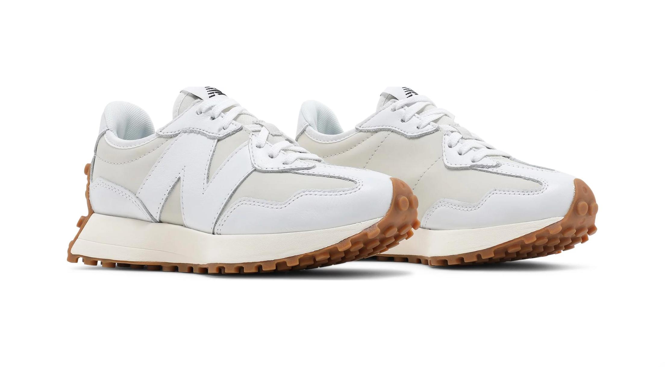 New Balance 327 White Moonbeam Gum (w) in Black | Lyst