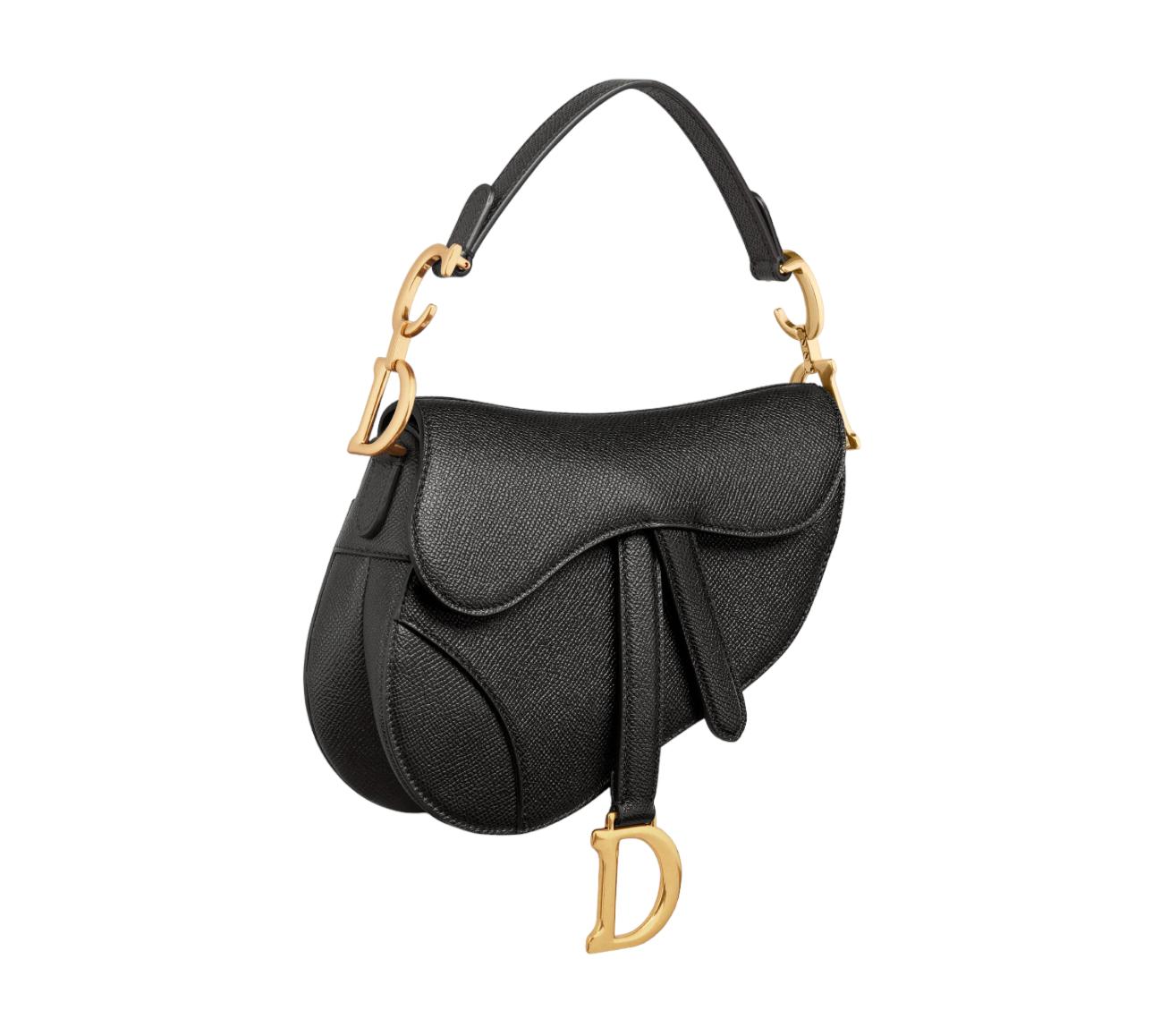 Dior Mini Saddle Bag Oblique Jacquard with Wide Shoulder Strap