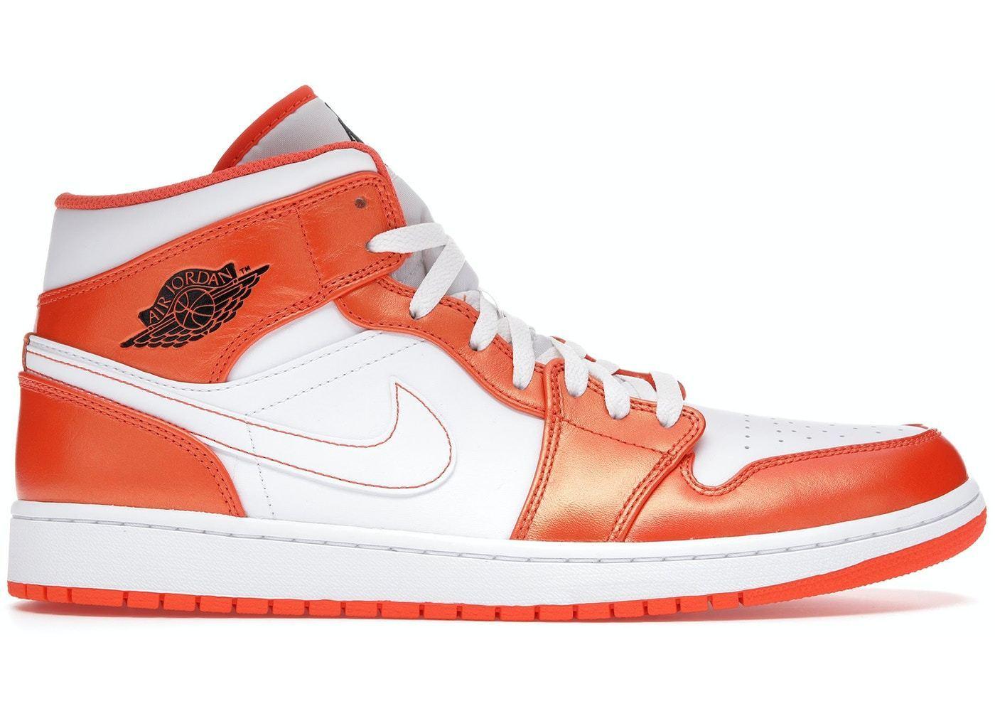 Nike Jordan 1 Mid Metallic Orange (m) in Red | Lyst