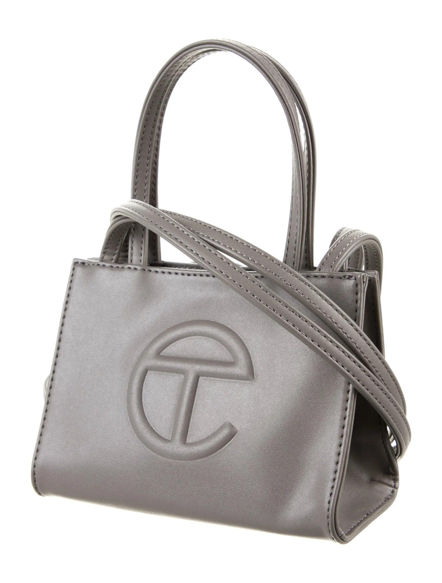 Telfar Shopping Bag Small Grey in Gray