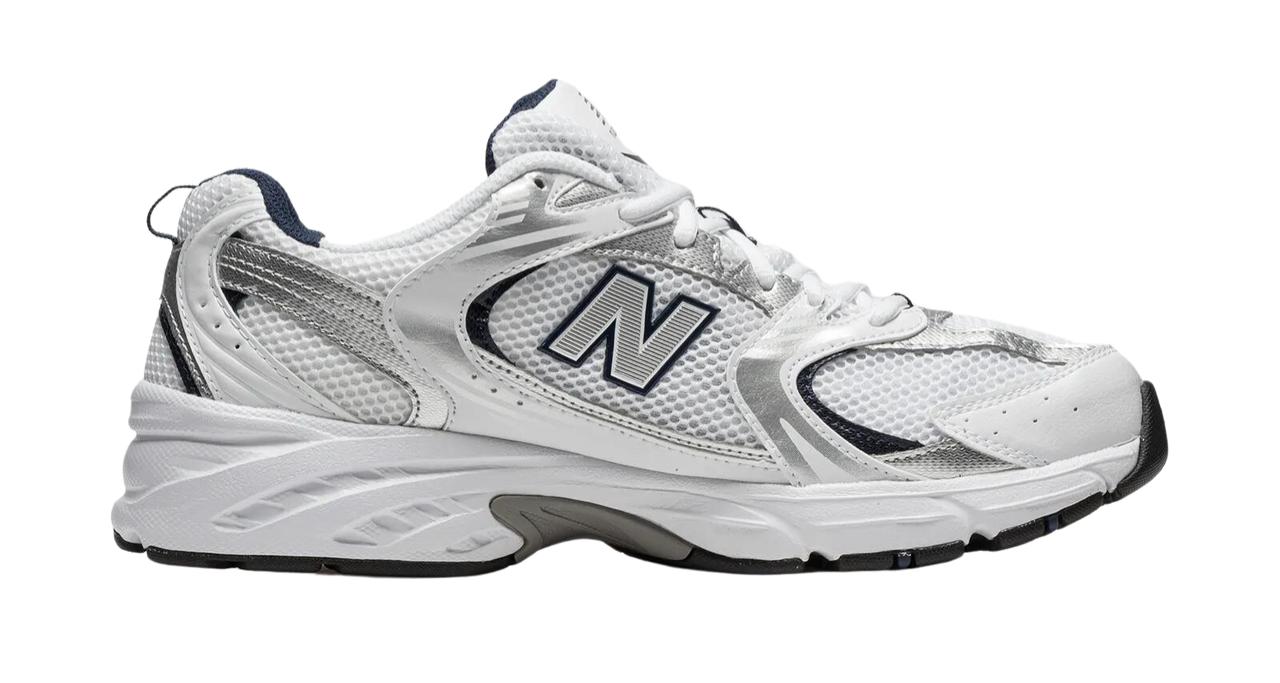 New Balance 530 White Silver Navy in Gray | Lyst