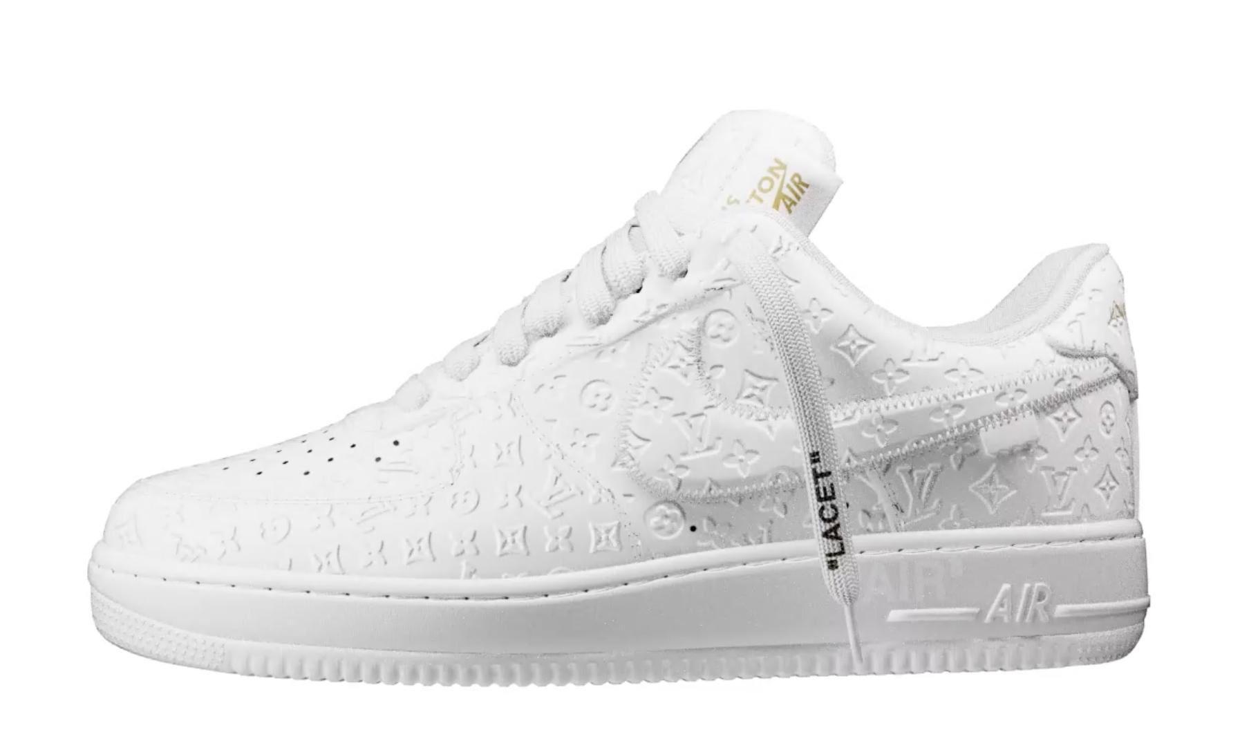 Louis Vuitton Nike Air Force 1 Low White in Black | Lyst