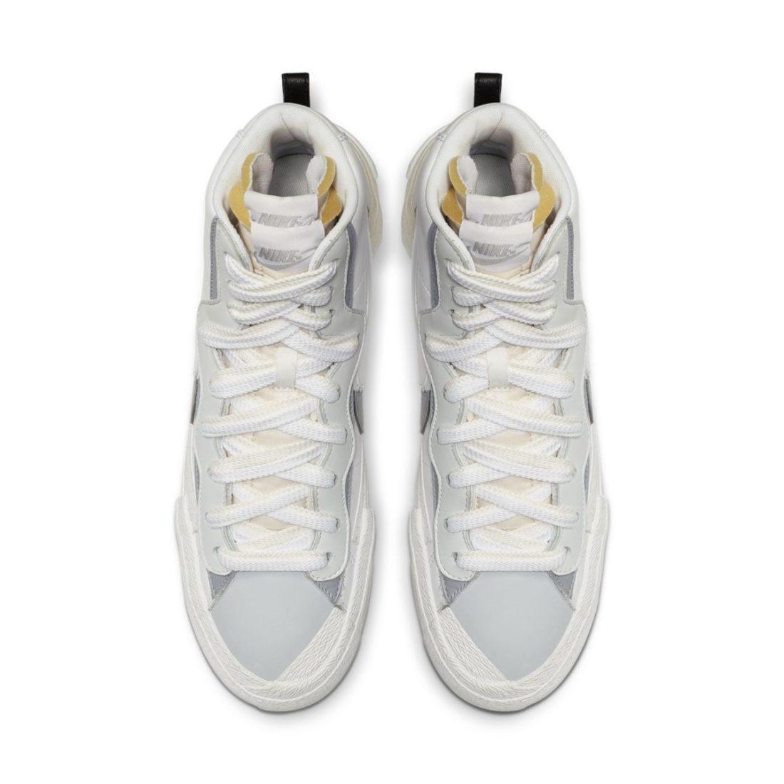 Nike Blazer Mid Sacai White Grey | Lyst
