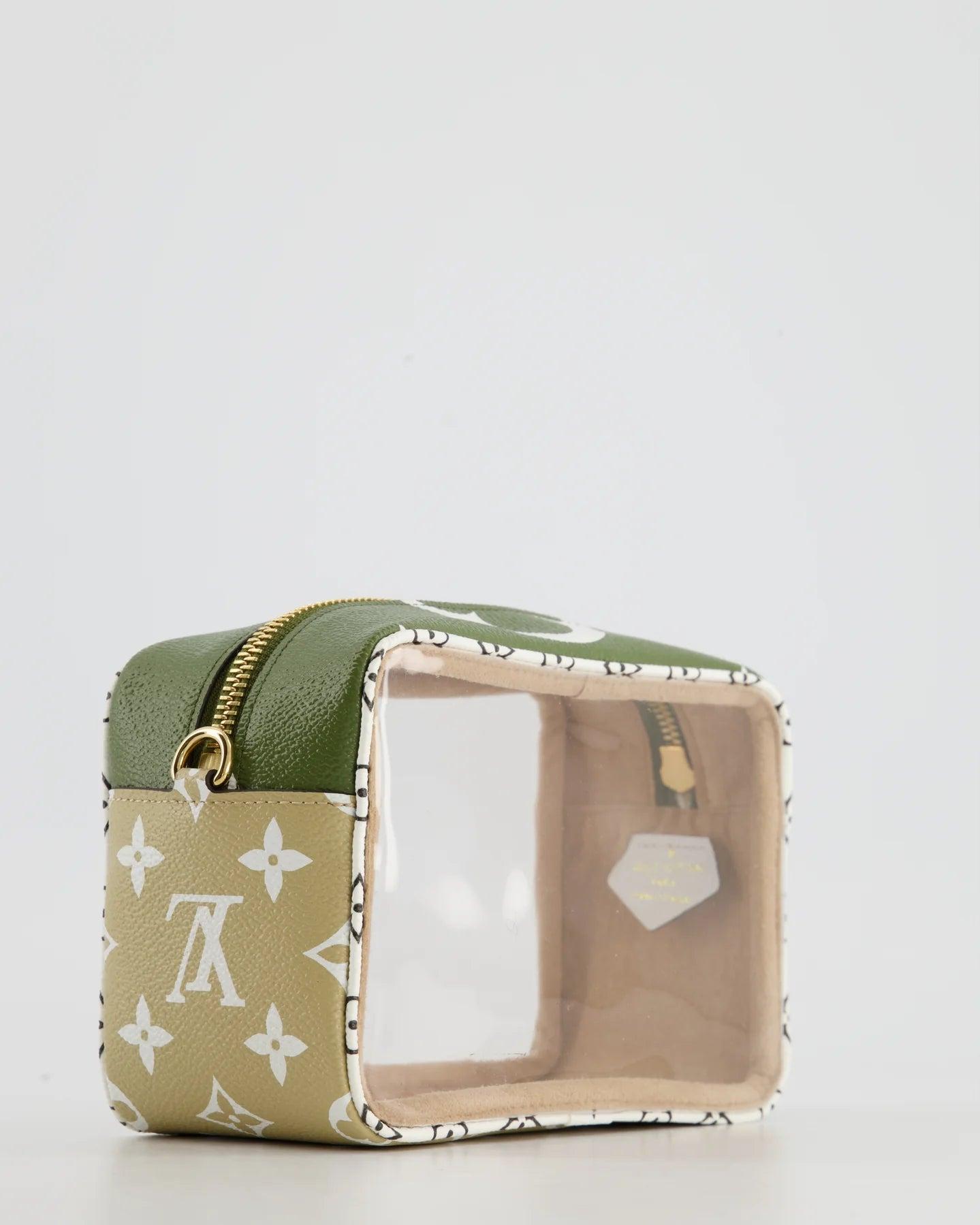 Louis Vuitton Beach Pouch Monogram Giant Khaki Green/Beige in Coated  Canvas/PVC with Gold-tone - GB